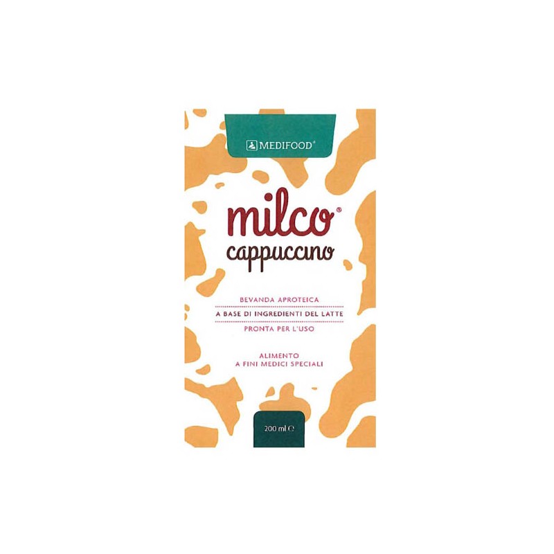 Piam Farmaceutici Medifood Milco Bevanda Aproteica Cappuccino 6 X 200 Ml