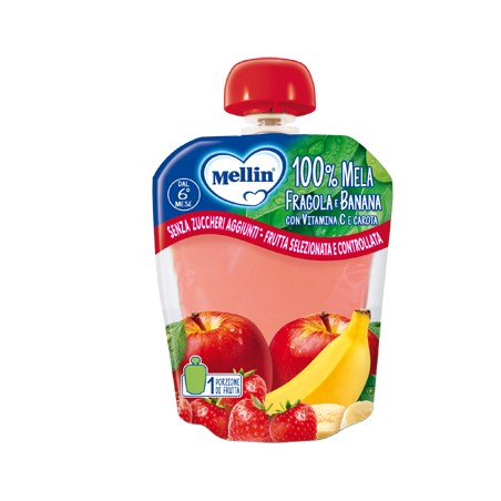 Danone Nutricia Soc. Ben. Mellin Pouch Mela/fragola/banana 90 G