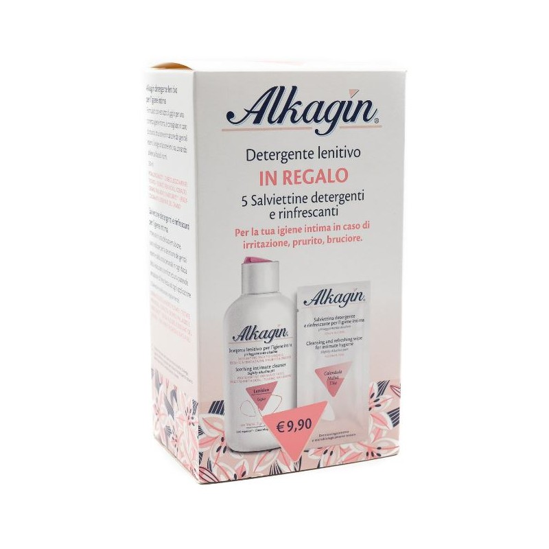 Ist. Ganassini Alkagin Ph 7 Lenitivo Detergente + Salviette 5 Pezzi