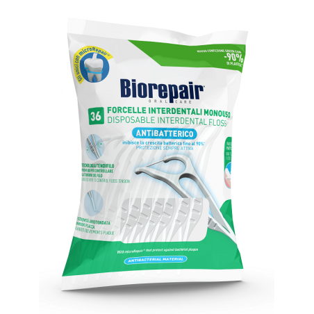 Coswell Biorepair Oral Care Antibatterico Forcelle Interdentali Monouso 36 Pezzi