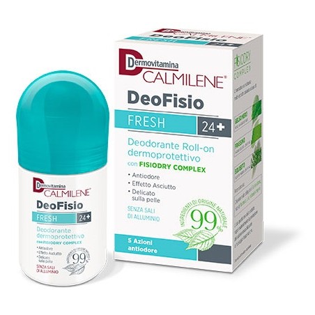 Pasquali Dermovitamina Calmilene Deofisio Fresh 24+ Deodorante Roll-on Dermoprotettivo 75 Ml