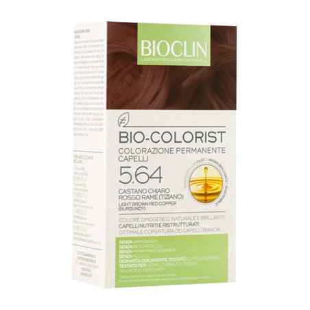 Ist. Ganassini Bioclin Bio Colorist 5,64 Castano Chiaro Rosso Rame Tiziano