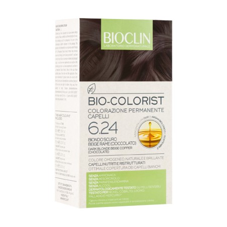 Ist. Ganassini Bioclin Bio Colorist 6,24 Biondo Scuro Beige Rame