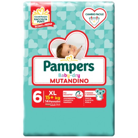 Fater Pampers Baby Dry Mutandina Xl 6 Small Pack 14 Pezzi