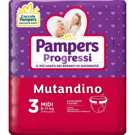 Fater Pampers Progretgtgi Mutandino Cp Tg3 Midi 21 Pezzi