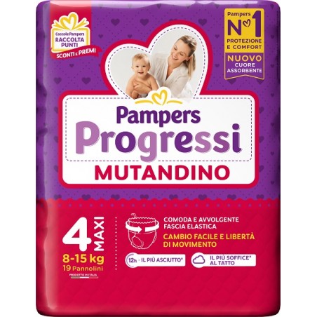 Fater Pampers Progretgtgi Mutandino Cp Tg4 Maxi 19 Pezzi