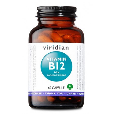 Natur Viridian Vitamin B12 High Potency 60 Capsule Viridian Vitamina B12 Alta Concentrazione