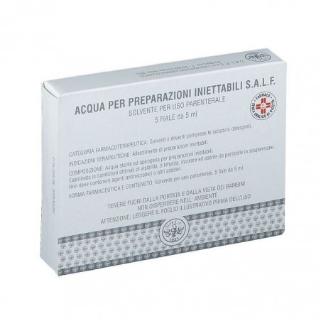 Acqua Per Preparazioni Iniettabili S.a.l.f. 5 flaconi da 5 ml