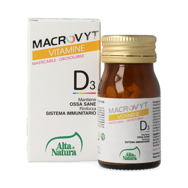 Alta Natura-inalme Macrovyt Vitamina D3 Veg 60 Compresse Orosolubili