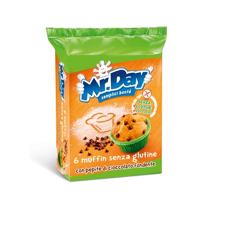 Vicenzi Mr Day Muffin Senza Glutine Con Pepite Di Cioccolato Fondente 6 X 42 G