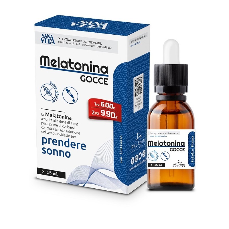 Paladin Pharma Sanavita Melatonina Gocce 15 Ml