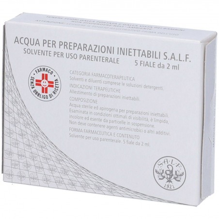 Acqua Per Preparazioni Iniettabili S.a.l.f. 5 flaconi da 2 ml