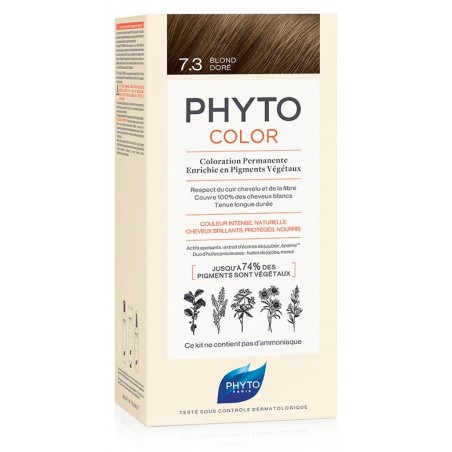 Phytocolor 7.3 Biondo Dorato 1 Latte + 1 Crema + 1 Maschera + 1 Paio Di Guanti