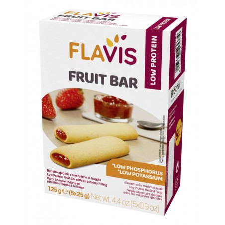 Dr. Schar Flavis Fruit Bar Barretta Aproteica Con Ripieno Di Fragola 5 Pezzi Da 25 G