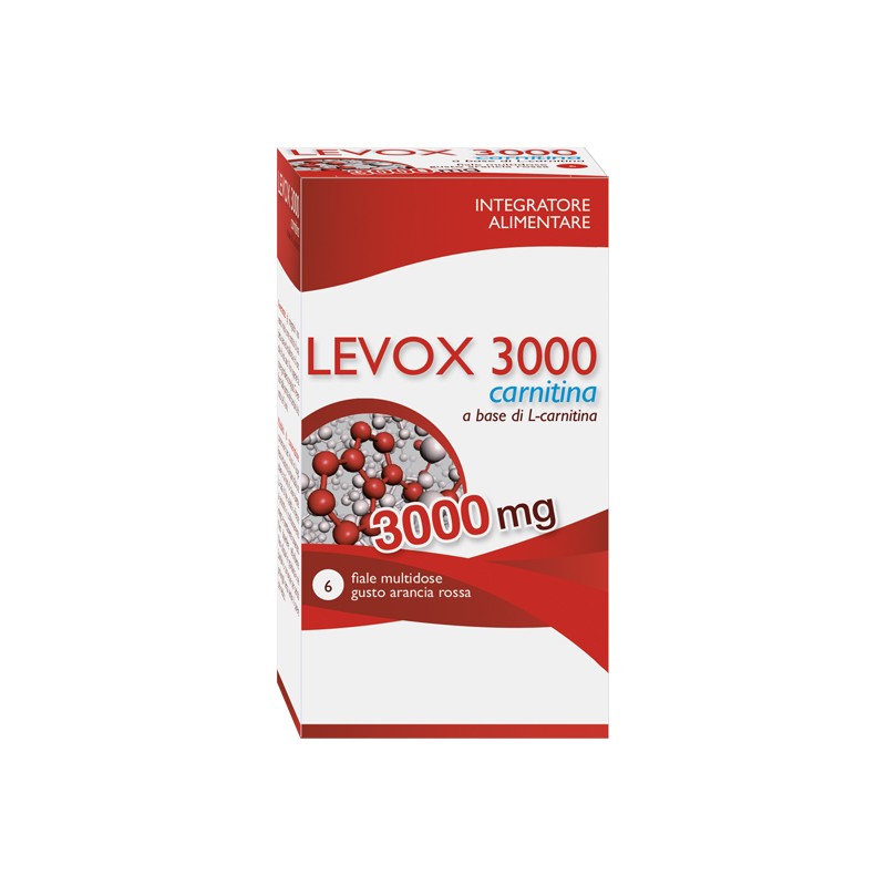 Aqua Viva Levox 3000 Carnitina 6 Flaconcini Da 25 Ml