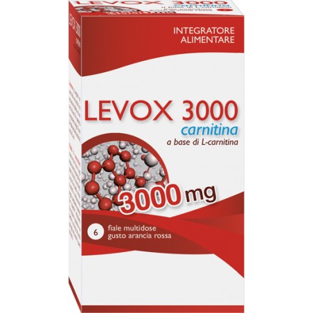 Aqua Viva Levox 3000 Carnitina 6 Flaconcini Da 25 Ml