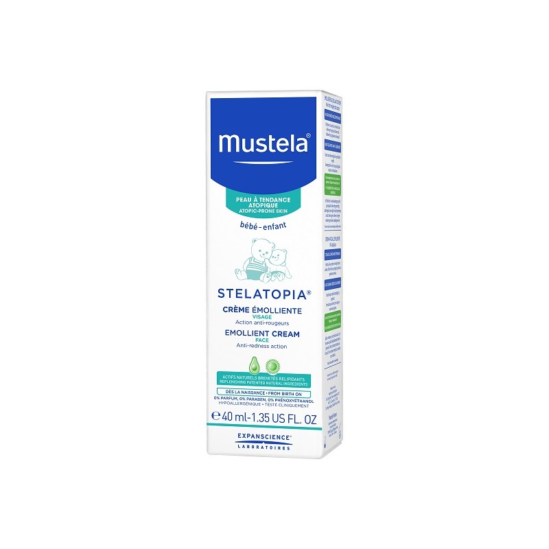 Lab. Expanscience Italia Mustela Stelatopia Crema Emolliente Viso 40 Ml