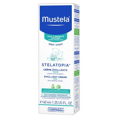 Lab. Expanscience Italia Mustela Stelatopia Crema Emolliente Viso 40 Ml