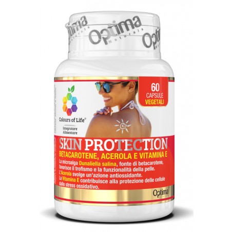 Optima Naturals Colours Of Life Skin Protection 60 Capsule Vegetali 500 Mg