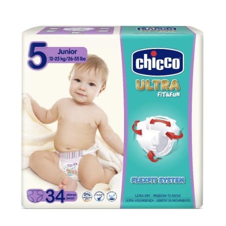 Chicco Pannolino Doppio Ultra Junior 34 Pezzi