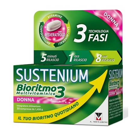 A. Menarini Ind. Farm. Riun. Sustenium Bioritmo3 Donna Adulta 30 Compresse