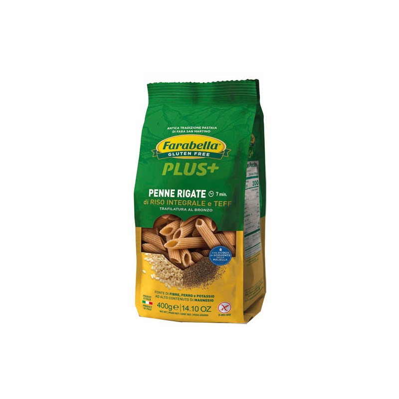 Bioalimenta Farabella Penne Riso Integrale E Teff 400 G