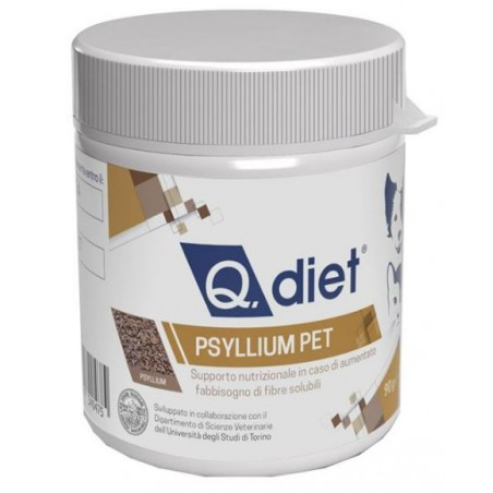 Q Vet Q Diet Psyllium Pet Polvere 90 G