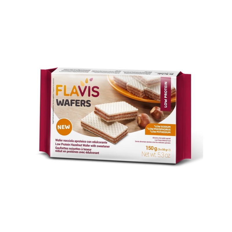 Dr. Schar Flavis Wafers Nocciola Aproteico 3 Porzioni Da 50 G