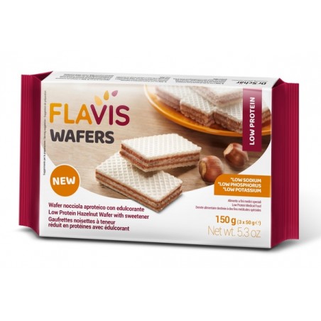 Dr. Schar Flavis Wafers Nocciola Aproteico 3 Porzioni Da 50 G