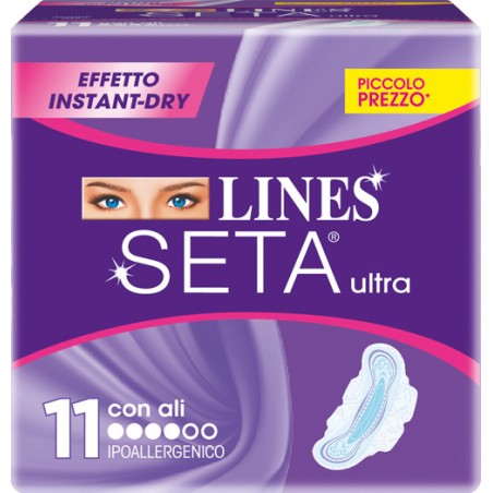 Fater Lines Seta Ultra Assorbenti Con Ali 11 Pezzi