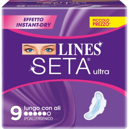 Fater Lines Seta Ultra Assorbenti Lunghi 9 Pezzi