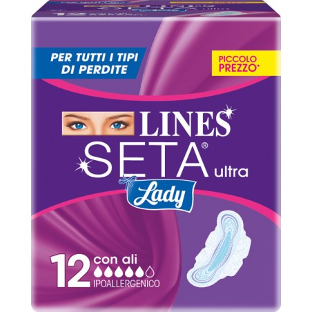 Fater Lines Seta Ultra Lady Con Ali 12 Pezzi