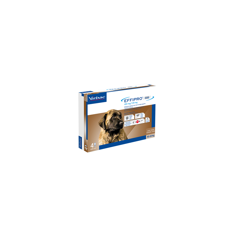 Virbac Effipro Duo 402 Mg/120 Mg Soluzione Spot-on Per Cani Di Taglia Gigante