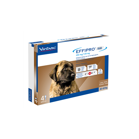 Virbac Effipro Duo 402 Mg/120 Mg Soluzione Spot-on Per Cani Di Taglia Gigante