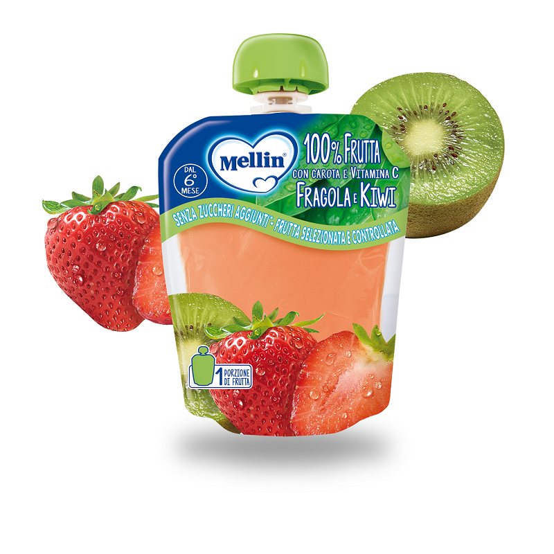 Danone Nutricia Soc. Ben. Mellin Pouch Fragola Kiwi 90 G