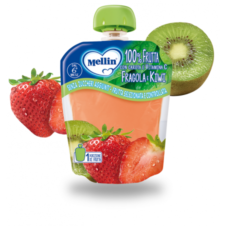 Danone Nutricia Soc. Ben. Mellin Pouch Fragola Kiwi 90 G