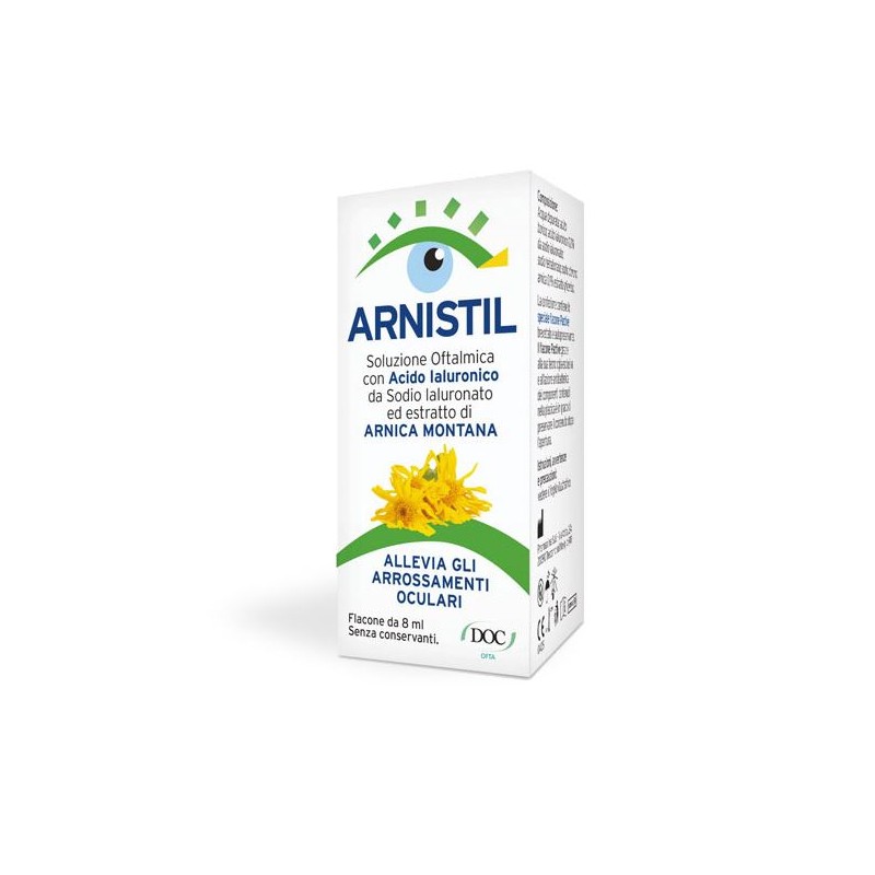 Doc Generici Arnistil Soluzione Oftalmica Acido Ialuronico 0,2% + Estratto Di Arnica Montana 0,1% Flacone 8 Ml