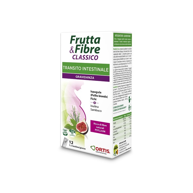 Ortis Laboratoires Pgmbh Frutta & Fibre Classico Gravidanza 12 Bustine