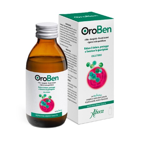 Aboca Oroben Collutorio afte gengiviti e lesioni della bocca 150 ml