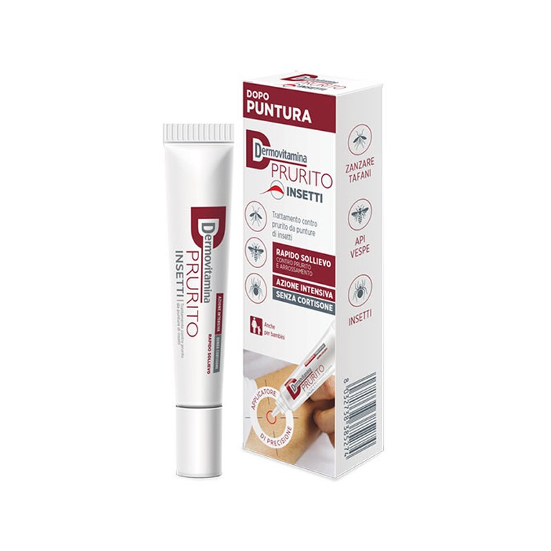 Pasquali Dermovitamina Prurito Insetti Dopo Puntura Rapido Sollievo Azione Intensiva Senza Cortisone 15 Ml