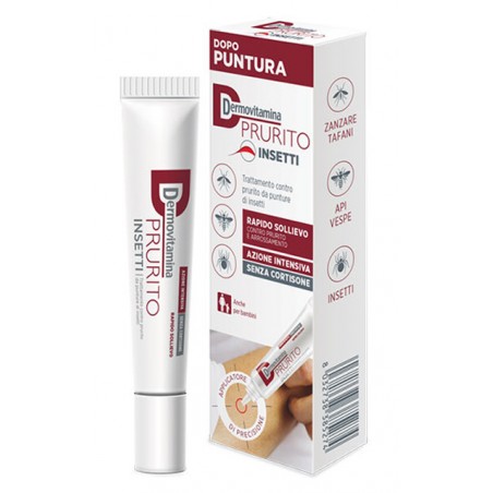 Pasquali Dermovitamina Prurito Insetti Dopo Puntura Rapido Sollievo Azione Intensiva Senza Cortisone 15 Ml