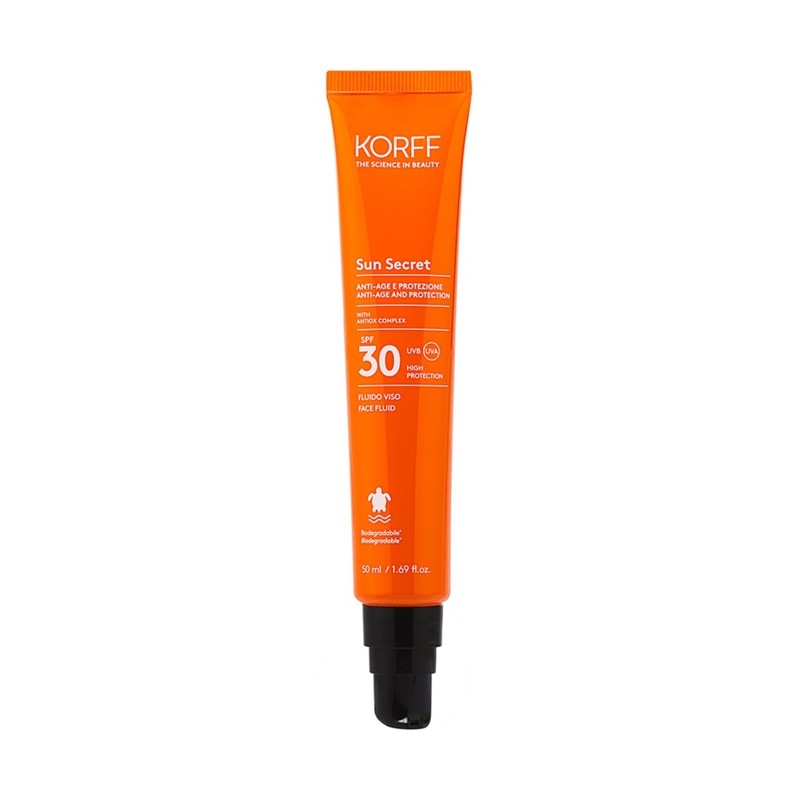 Korff Sun Secret Fluido solare per il viso SPF30 50 ml