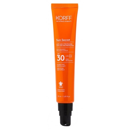 Korff Sun Secret Fluido solare Effetto Matt per il viso SPF30 50 ml