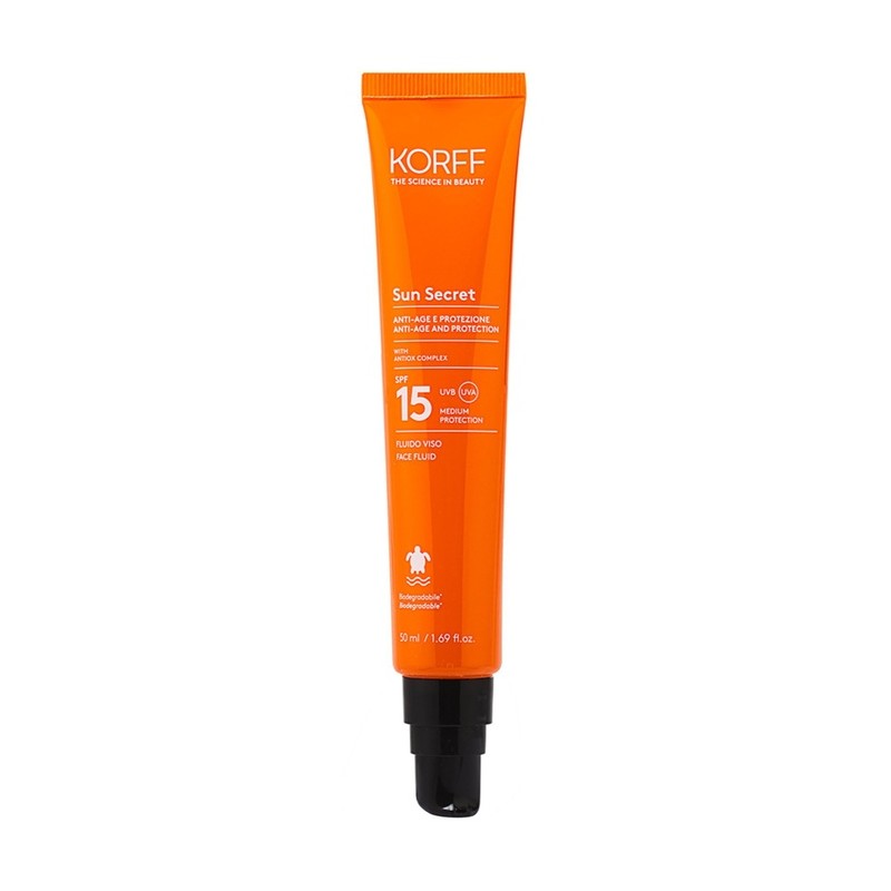 Korff Sun Secret Fluido solare per il viso SPF15 50 ml