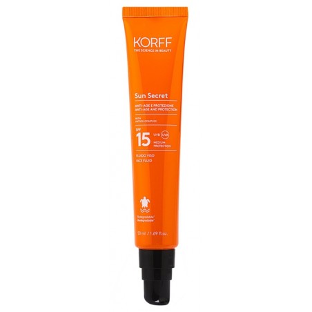 Korff Sun Secret Fluido solare per il viso SPF15 50 ml