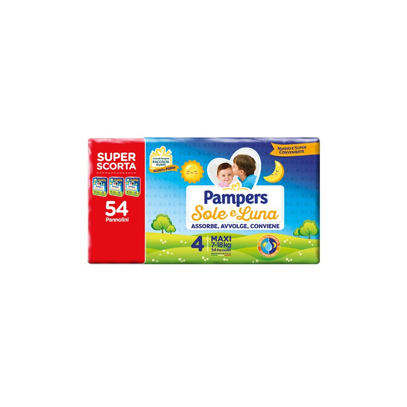 Fater Pampers Sole&luna Trio Maxi 54 Pezzi