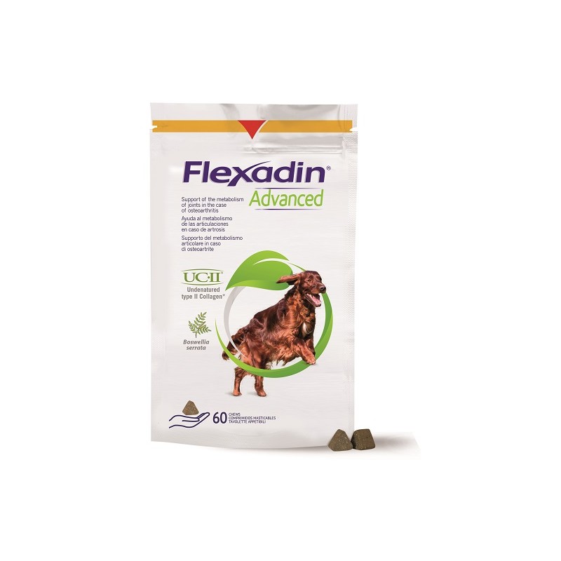 Vetoquinol Italia Flexadin Advanced Cane Tutte Le Taglie 60 Tavolette Appetibili