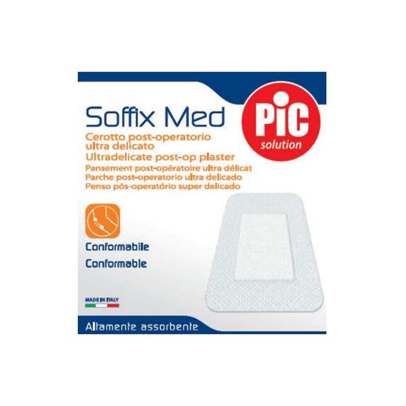 Pikdare Cerotto In Tnt Adesivo 10x8 Cm Con Compressa Assorbente 4,5x5,5 Cm Pic Soffix Med