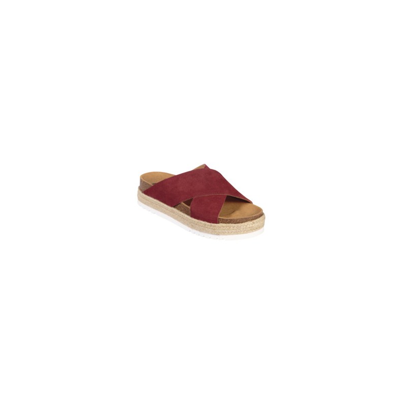 Scholl Shoes Scarpa Malindy Cross Suede W Ruby Red Tomaia In Pelle Scamosciata Fodera In Microfibra Sottopiede In Microfibra Suo