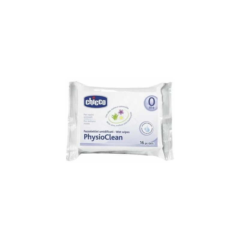 Chicco Fazzolettini Umidificati Physioclean 16 Pezzi